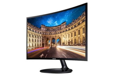 - 27" Samsung C27F390 LED buet skærm - Full HD (1080p) - Grøn Computer - Genbrugt IT med omtanke - 1 1558478