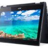 11" Acer Chromebook R11 N15Q8 - Intel Celeron N3160 1,6GHz 32GB eMMC 4GB Webcam Chrome OS - Touch - Sølv stand