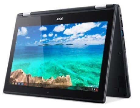 11" Acer Chromebook R11 N15Q8 - Intel Celeron N3160 1,6GHz 32GB eMMC 4GB Webcam Chrome OS - Touch - Sølv stand