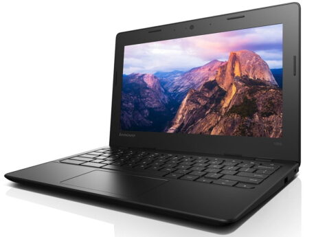 11" Lenovo 100S Chromebook-11IBY - Intel Celeron N2840 2,16GHz 16GB eMMC 2GB Chrome OS - Sølv stand