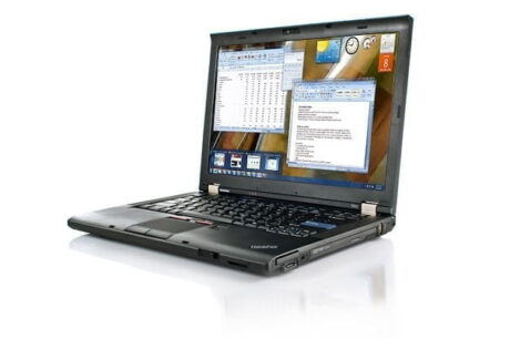 14.1" Lenovo ThinkPad T410 Core i5 520 M 2.4GHz 4GB 128GB SSD Win10 Pro - Guld stand