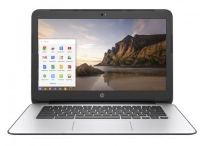 - 14" HP Chromebook 14 G4 - Intel Celeron N2940 1,83GHz 32GB eMMC 4GB Webcam Chrome OS - Sølv stand - Grøn Computer - Genbrugt IT med omtanke - 1 1560500