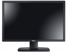 24" DELL U2412M TFT skærm - Refurbished  - Sølv stand