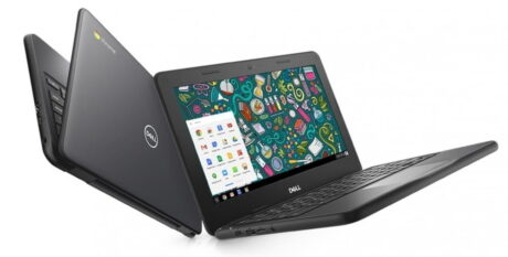 11" Dell Chromebook 5190 2-in-1 - Intel Celeron N3350 32GB eMMC 4GB Chrome OS - Webcam - Touch - Bronze stand