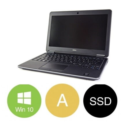 12" Dell Latitude E7240 - Intel i5 4200U 1,6GHz 128GB SSD 8GB Win10 Pro - Guld stand