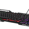 DELTACO GAMING tastatur, RGB baggrundsbelysning, USB, Nordisk Layout, metalramme, sort