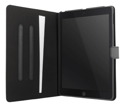 - DELTACO iPad case, vegan leather, wake function, support, black - iPad 5 / 6 - 9.7" modeller - Grøn Computer - Genbrugt IT med omtanke - IPD 2017 2 021