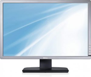 DELL U2412M TFT Skærm 24" - Sølv - Sølv stand