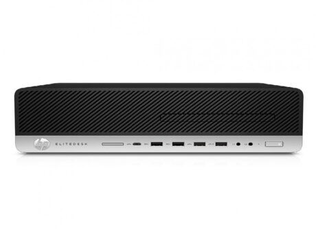 HP EliteDesk 800 G3 SFF - Intel i7 6700 3,4GHz 512GB NVMe 16GB Win10 Pro - Sølv stand