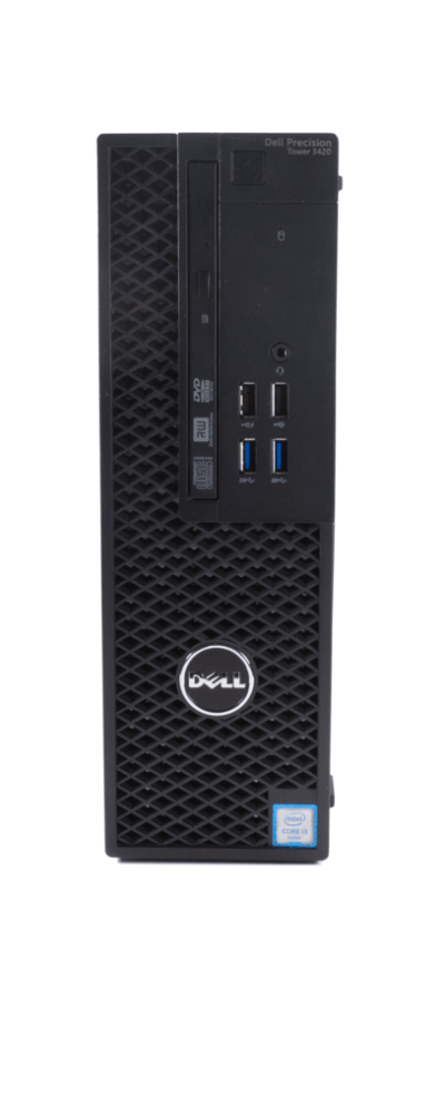 - Dell Precision tower 3420| I3-6100 3.70GHZ / 8GB RAM / 256GB SSD | Guld stand - Grøn Computer - Genbrugt IT med omtanke - Dell precision tower 342 2