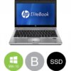 HP Elitebook 2560p - Intel i7 2620M 2,7GHz 128GB SSD 8GB 12,5" Win10 Pro - Sølv stand
