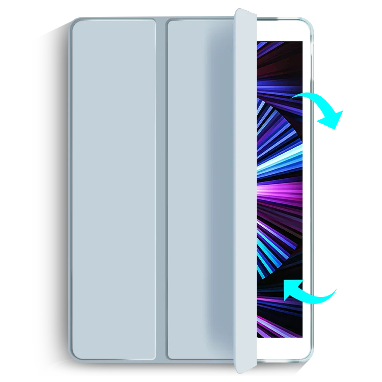 OUTLET: Nordic Accessories iPad 10,2 Trifold back cover light blue