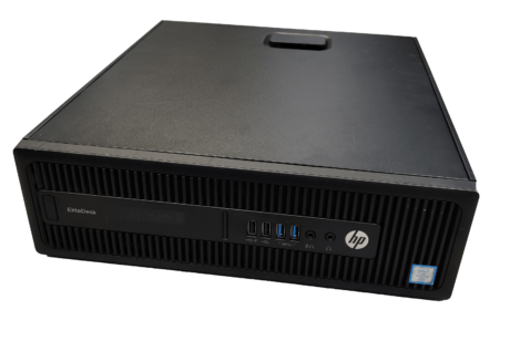 HP EliteDesk 800 G2 SFF | i5-6500 3.2Ghz / 8GB RAM / 120GB SSD | Sølv stand