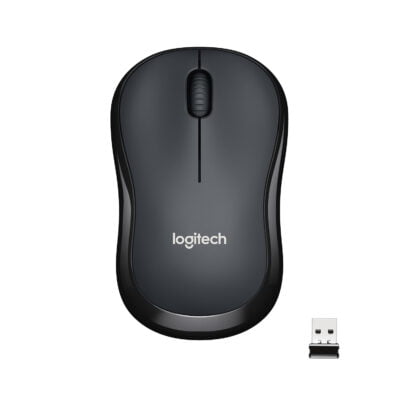 Logitech M220 Silent Wireless PC Mouse - Mus - Optisk - 3 knapper - Sort