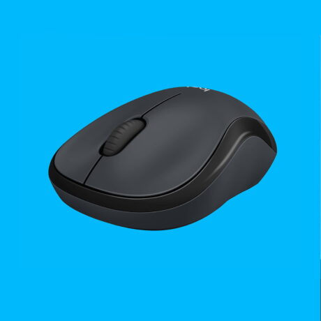 Logitech M220 Silent Wireless PC Mouse - Mus - Optisk - 3 knapper - Sort