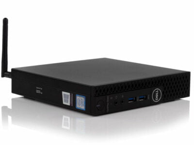 OUTLET: Dell OptiPlex 3060 Micro - Core i5-8500T - 16GB RAM - 256GB SSD - Wi-Fi - Win 11 Pro - Guld stand
