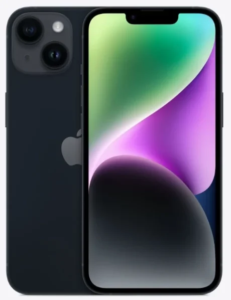 Apple iPhone 14 256GB - Midnight - Sølv stand