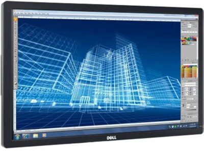 OUTLET: Dell 27" Assorteret skærm HDMI - FHD (inkl. kabler) samt fast fod(kan justeres i højden ved at skrue på holderen)