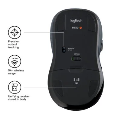 Logitech M510 mus RF trådløst Laser