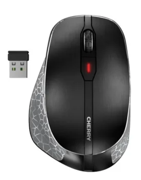 LAGERSALG: CHERRY MW 8 ERGO ergonomic mouse, rechargeable battery, BT + RF connection