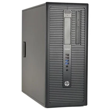 HP ProDesk 600 G1 TWR - Intel i5 4590 3,3GHz 120GB SSD 8GB Win10 Pro - Sølv stand