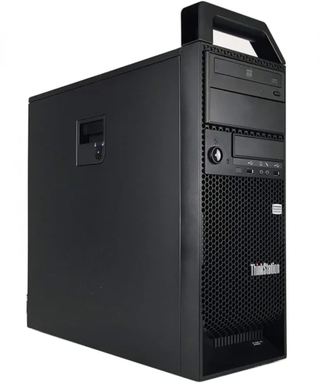 Lenovo ThinkStation S20 -  Intel Xeon W3550 3.06 GHz 256GB SSD + 500GB HDD 16GB Win10 Pro - Nvidia Quadro 2000 - Sølv stand