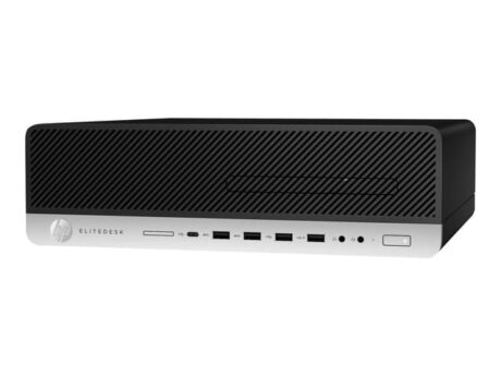 HP EliteDesk 800 G3 SFF i5-6500 8GB 240GB Intel HD Graphics 630 Windows 10 Pro - Guld stand