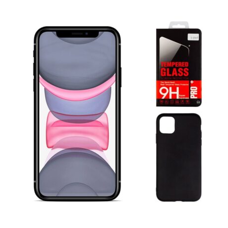 Bundle - Apple iPhone 11 128GB (Sort) - Sølv stand