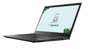 ThinkPad T470s i5-6300U 14" 8 GB RAM 256 GB SSD Windows 10 Pro - Sølv stand