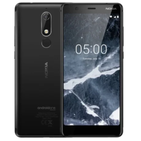 Nokia 5.1 16GB (Sort) - Sølv stand