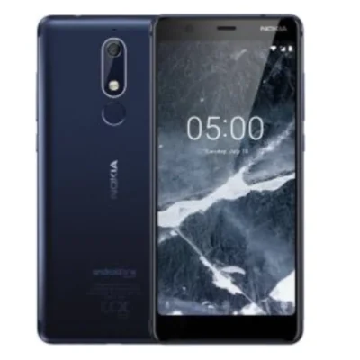 Nokia 5.1 16GB (Blå) - Sølv stand