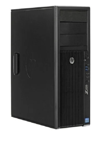 HP Z420 WorkStation - Intel Xeon E5-1620 3,6GHz 256GB SSD + 500GB HDD 16GB - Nvidia GTX 1650 4GB Win10 Pro - Sølv stand