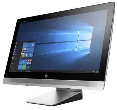 23" HP ELITEONE 800 G2 All in One Desktop - Intel i7 6700 3.4GHz 256GB SSD 8GB Win10 Home- - Sølv stand