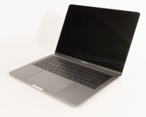 MacBook Pro 13" (Mid-2017) Space Gray - i5-7360U 2.3Ghz - 16GB RAM - 256GB NVME - 13" 2560x1600  - Guld stand