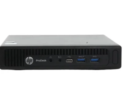 HP ProDesk 600 G2 Mini - Intel i5 6500T 2,5GHz 256GB SSD 8GB Win10 Pro - Sølv stand