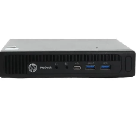 HP ProDesk 600 G2 Mini - Intel i5 6500T 2,5GHz 256GB SSD 8GB Win10 Pro - Sølv stand