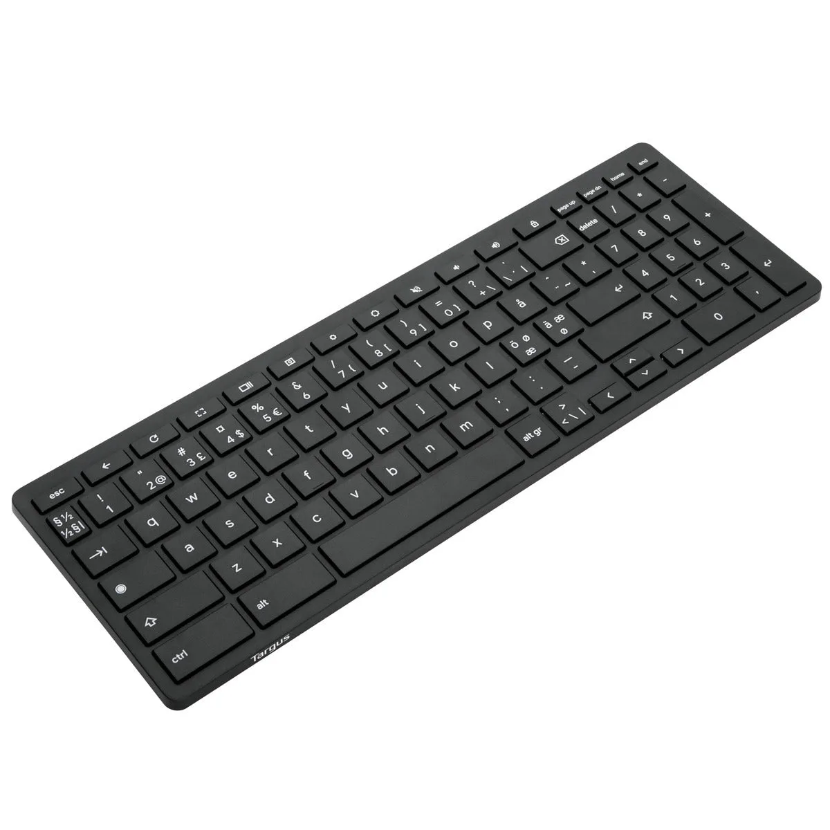 LAGERSALG: Targus Wireless keyboard NORDIC, Trådløs Bluetooth Tastatur 80% (Made for Chrome) - Win/Mac/ChromeOS LAGERSALG: Targus Wireless keyboard NORDIC, Trådløs Bluetooth Tastatur 80% (Made for Chrome) - Win/Mac/ChromeOS