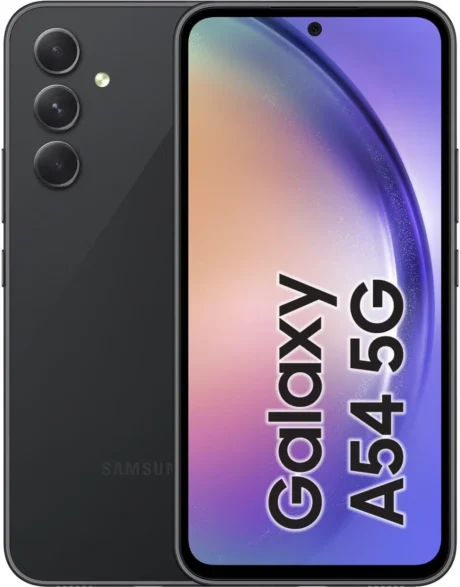 Samsung Galaxy A54 5G 128GB (Sort) - Sølv stand