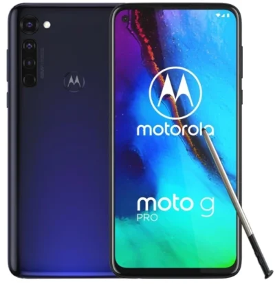 Motorola Moto G PRO 6.4" - 128GB - Mystic Indigo - Sølv stand inc. pen