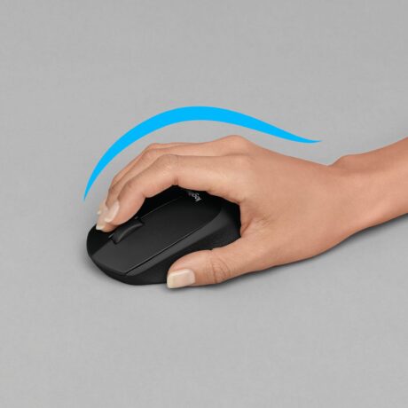 M330 Silent Plus Wireless Mouse, Black