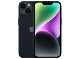 Apple iPhone 14 6,1 128GB Midnat - Guld stand