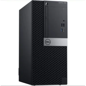 Dell OptiPlex 7060 MicroTower - Intel i7 8700 3,2 GHz 256GB SSD + 2TB HDD 32GB Win11 Pro - Sølv stand