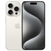 Apple iPhone 15 Pro 6.1 128GB Hvid titanium - Guld stand+ ---