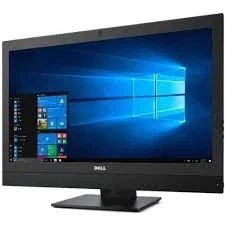 24" Dell Optiplex 7450 All in One Desktop - Intel i3 6100 3,7GHz 256GB SSD 8GB Win10 Pro - Sølv stand