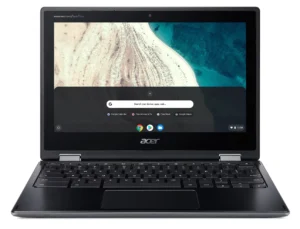 Acer Chromebook R752 N18Q6 11.6" - Intel Celeron N4020 1,1GHz 32GB eMMC 4GB Webcam Chrome OS - Touch - Sølv stand