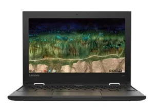 11.6" Lenovo 500e 2nd Gen. Chromebook  Touch Screen - Intel Celeron N4120 1.1GHz 32GB eMMC 4GB Webcam Chrome OS - Sølv stand