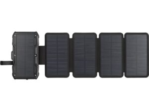 Sandberg Solar PowerBank - Trådløs opladningspude/sol-power bank - 5-panel - 10000 mAh - 37 Wh - 22.5 Watt - 1.67 A - PD/PPS 3.3 - 2 output-stikforbindelser (USB, 24 pin USB-C)