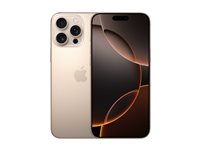 Apple iPhone 16 Pro Max 6.9'' 256GB Ørken titanium - Guld stand+