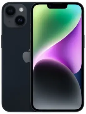 Apple iPhone 14 256GB - Midnight - Sølv stand