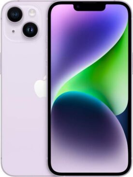 Apple iPhone 14  6.1 128GB Lilla - Guld stand